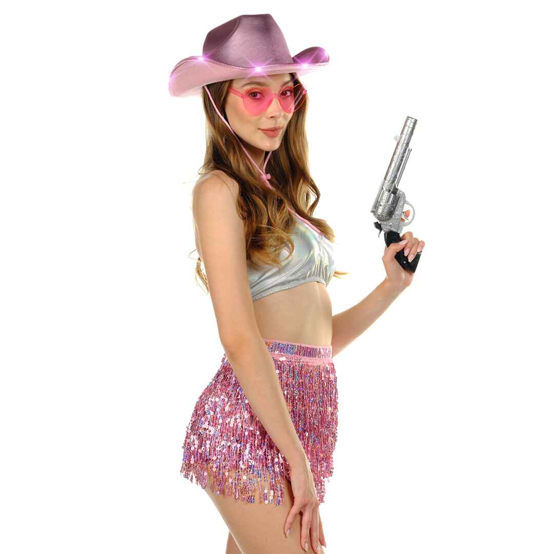 Pink Light Up Cowgirl Hat for Women - Cowboy Hats for Women