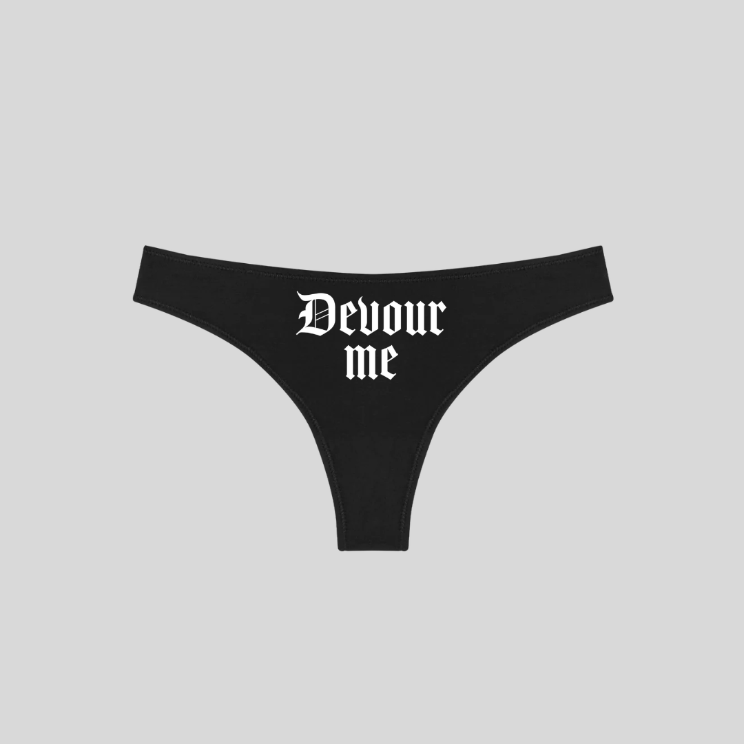 Gothic Alt Lingerie, Devour Me Thong