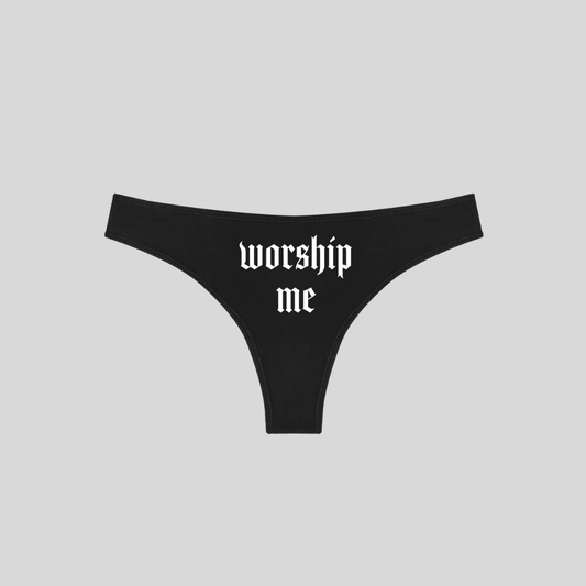 Gothic Alt Lingerie, Worship Me Thong