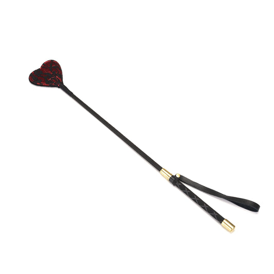 Victorian Garden Lace and Velvet Riding Crop, Vegan-friendly